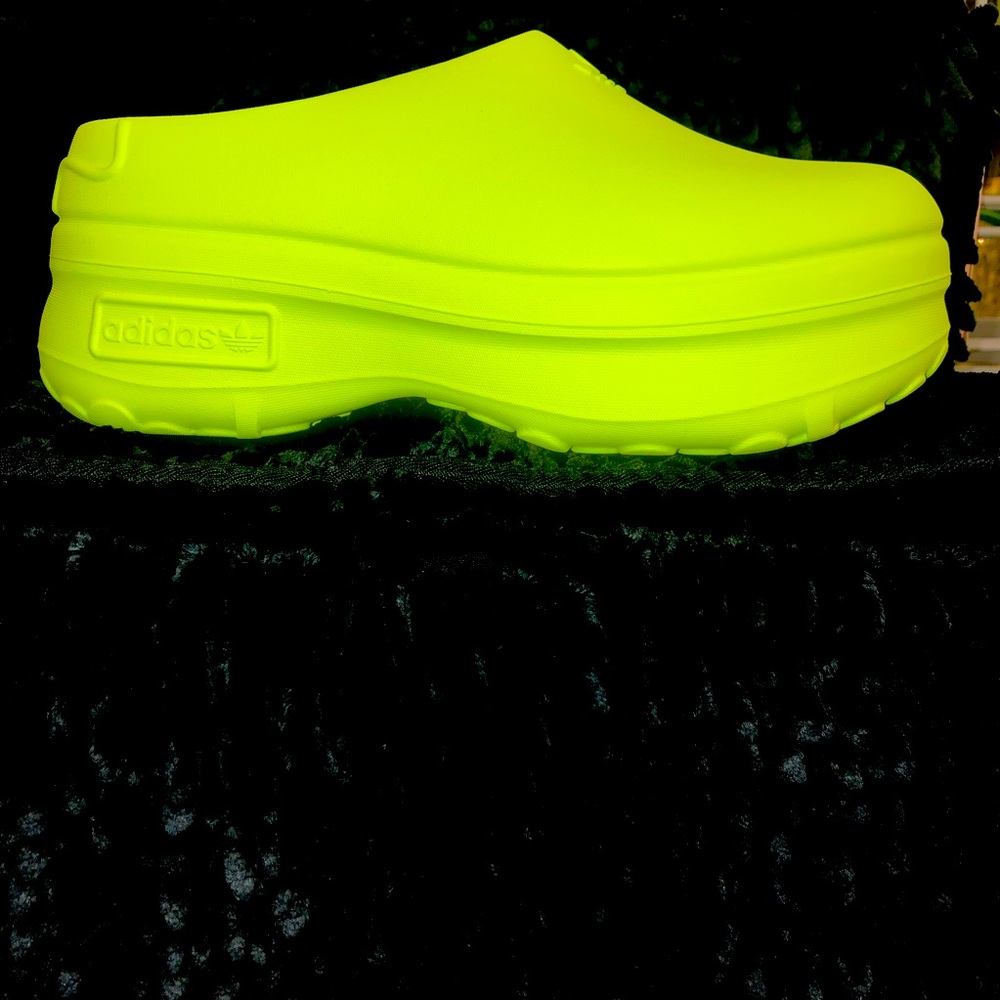 Adidas adifom Stan mule shoes, Lime green, size 8, Brand new